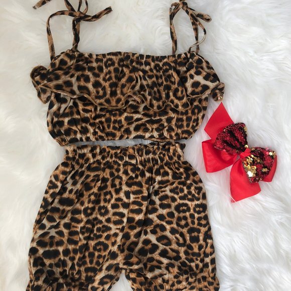 Toddler/Baby Girls 2 Piece Short Tank Set Romper - Picture 5 of 5